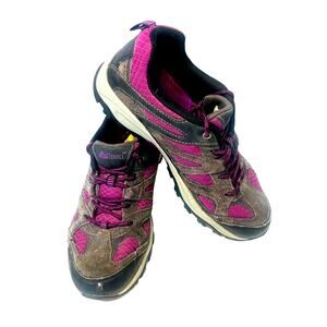 Denali Women's Hiking Shoes Brown Pink Low Top Aggressive Tread Size 8